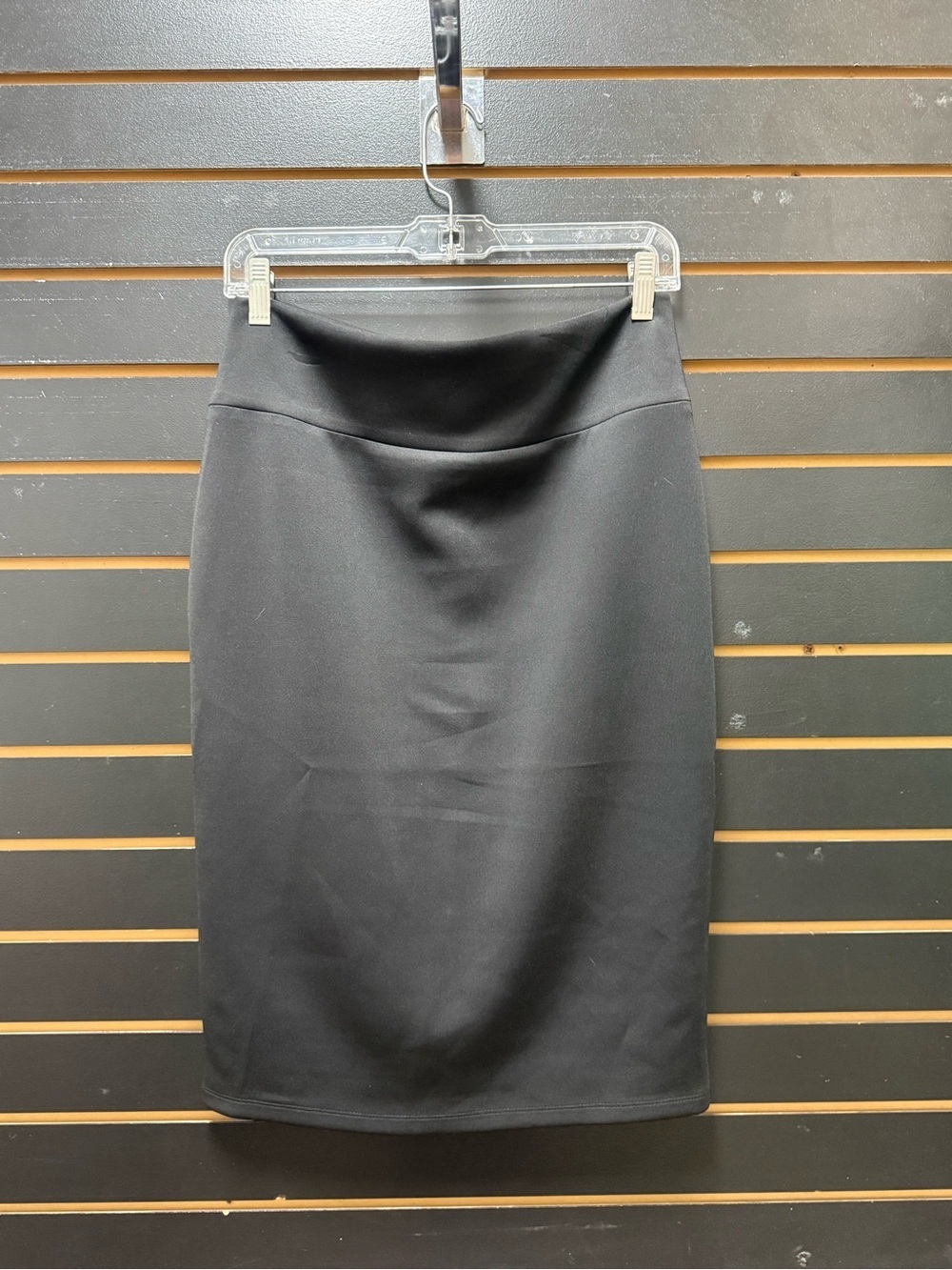 INC Black Pencil Skirt Stretch Mid Rise Size M NWT